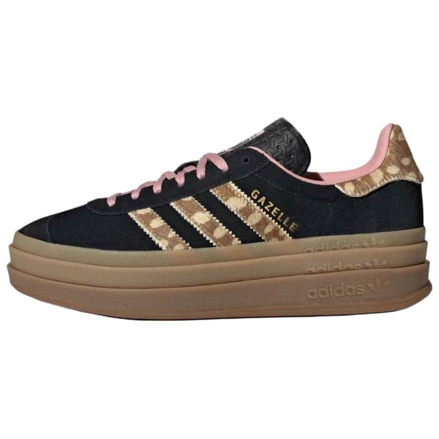 Adidas Originals GAZELLE BOLD Skateboard Shoes Women's Low Top Black Brown