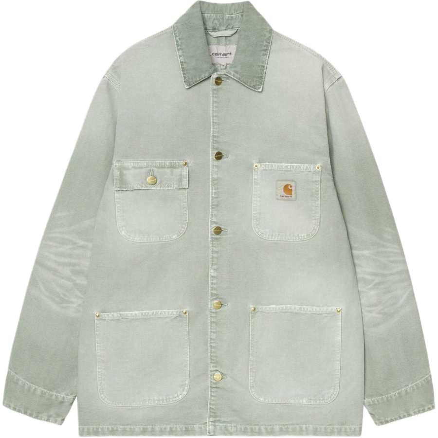 Carhartt WIP Jackets Unisex Shady Cool Green Lapel Moderate Other