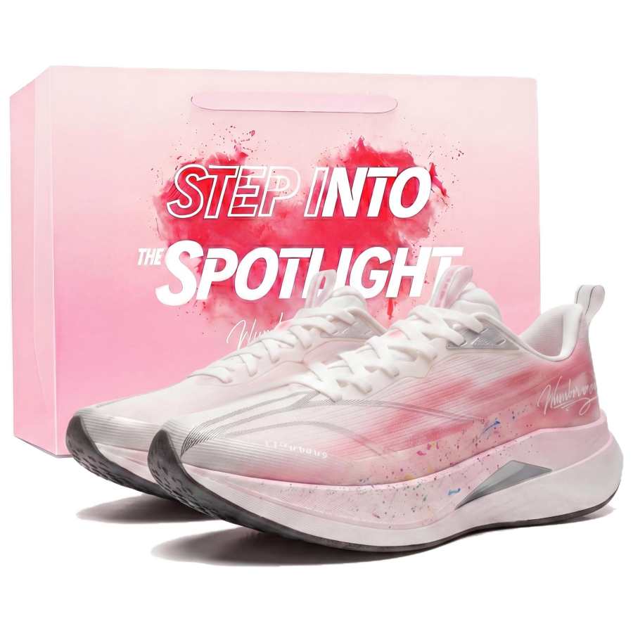 Li-Ning Li Ning Red Hare 9 PRO Running Shoes Men's Low Top Cherry Blossom Pink
