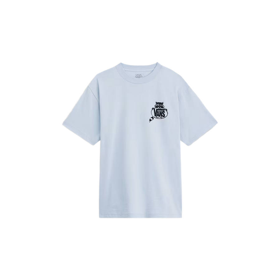 Vans Vans T Shirts Men's Soft Slate Blue Crew Neck Moderate