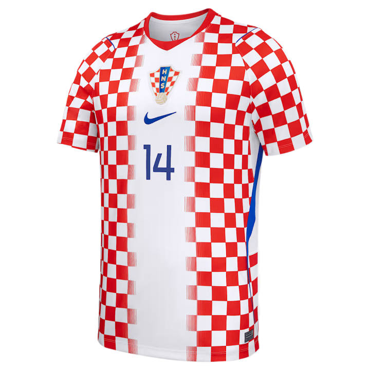 Nike Nike Croatia National Team Soccer Jerseys Men's White/Red Crew Neck Moderate