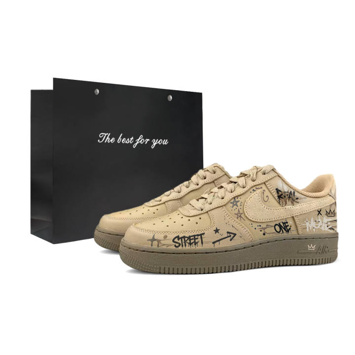 Nike Nike Air Force 1 Skateboard Shoes Unisex Low Top Black