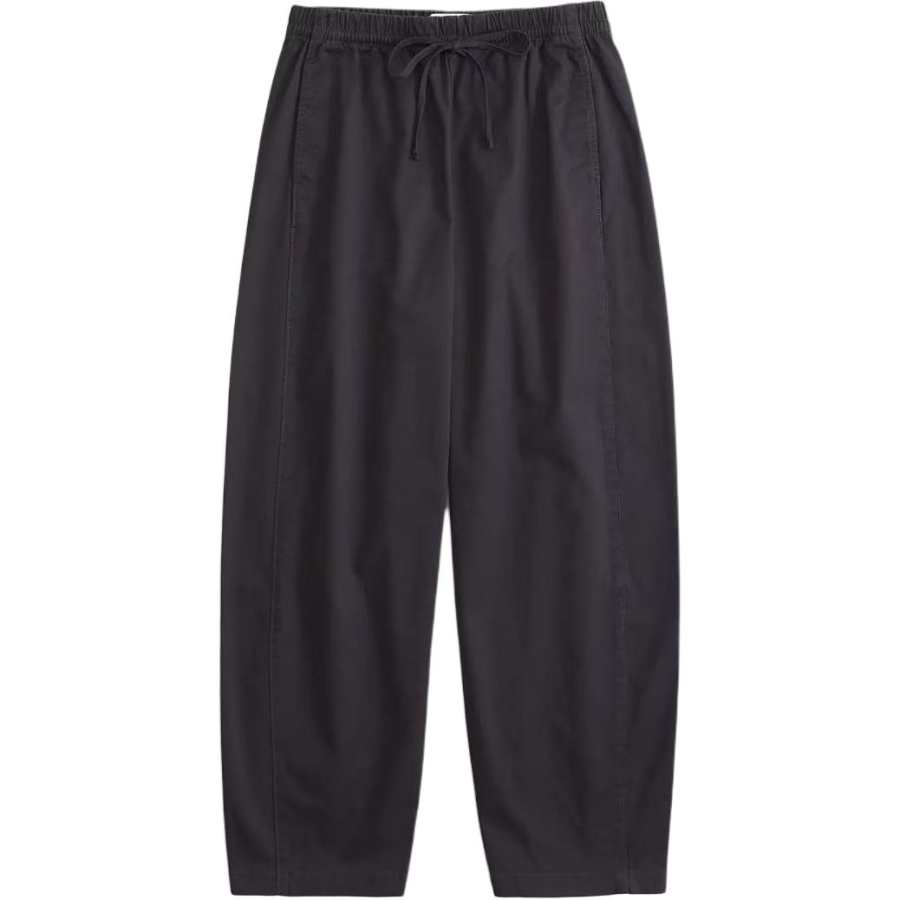 Abercrombie&Fitch Casual Pants Women's Gray Moderate Straight Fit Pants
