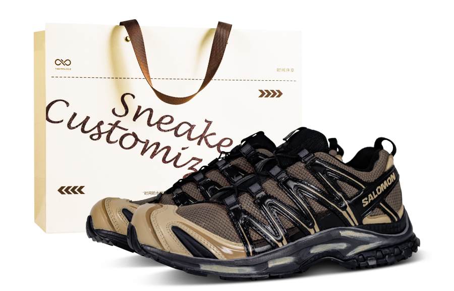 SALOMON XA PRO 3D Running Shoes Unisex Low Top Black/Brown