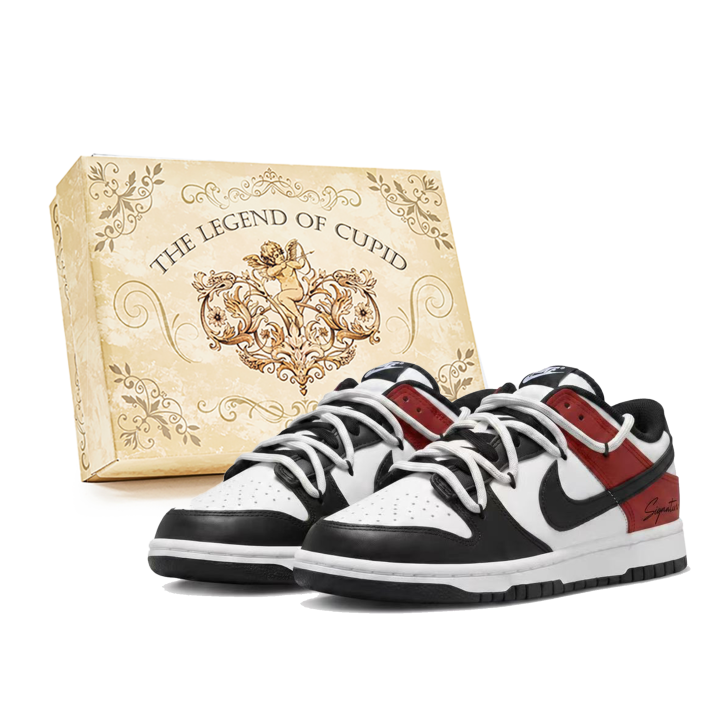 Nike Nike Dunk Skateboard Shoes Unisex Low Top Black/Red