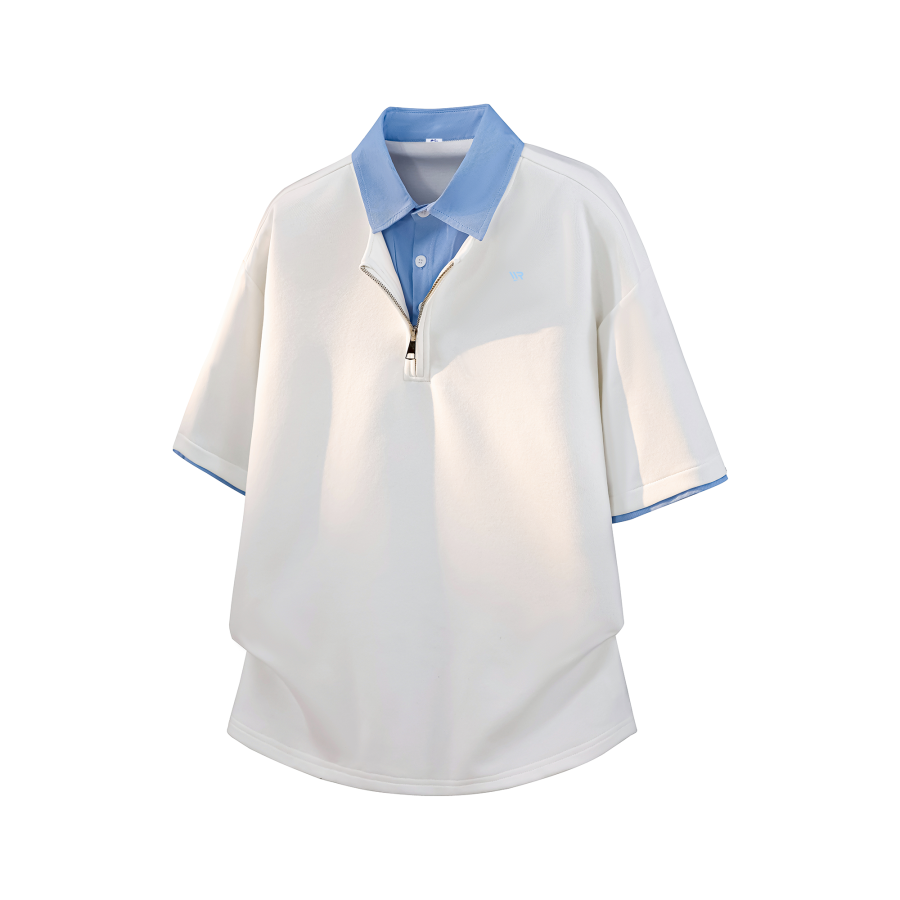 WARRIOR WARRIOR Polo Shirts Unisex Lapel Thin Straight Fit