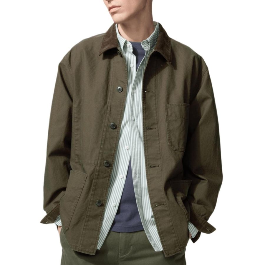 UNIQLO SS26 Jackets Unisex Olive Lapel Moderate Other
