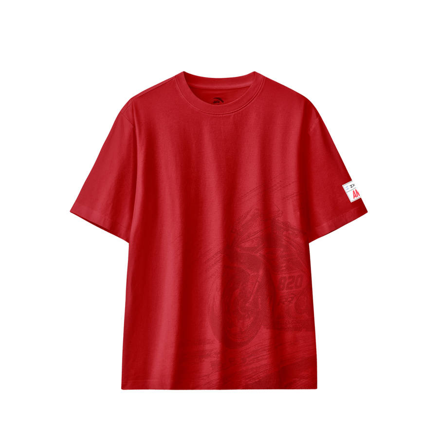 ANTA T Shirts Unisex Champion Red 1 Crew Neck Moderate