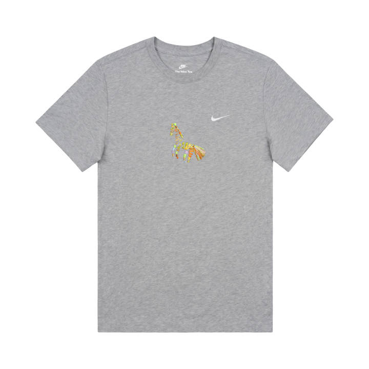 Nike Nike T Shirts Unisex Gray Crew Neck Moderate