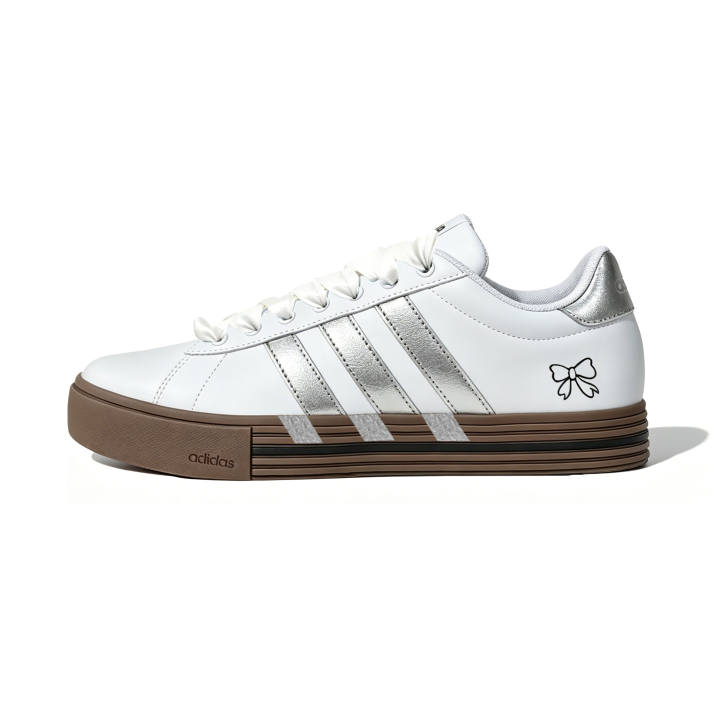 Adidas Adidas Daily 4.0 Skateboard Shoes Unisex Low Top Silvery White