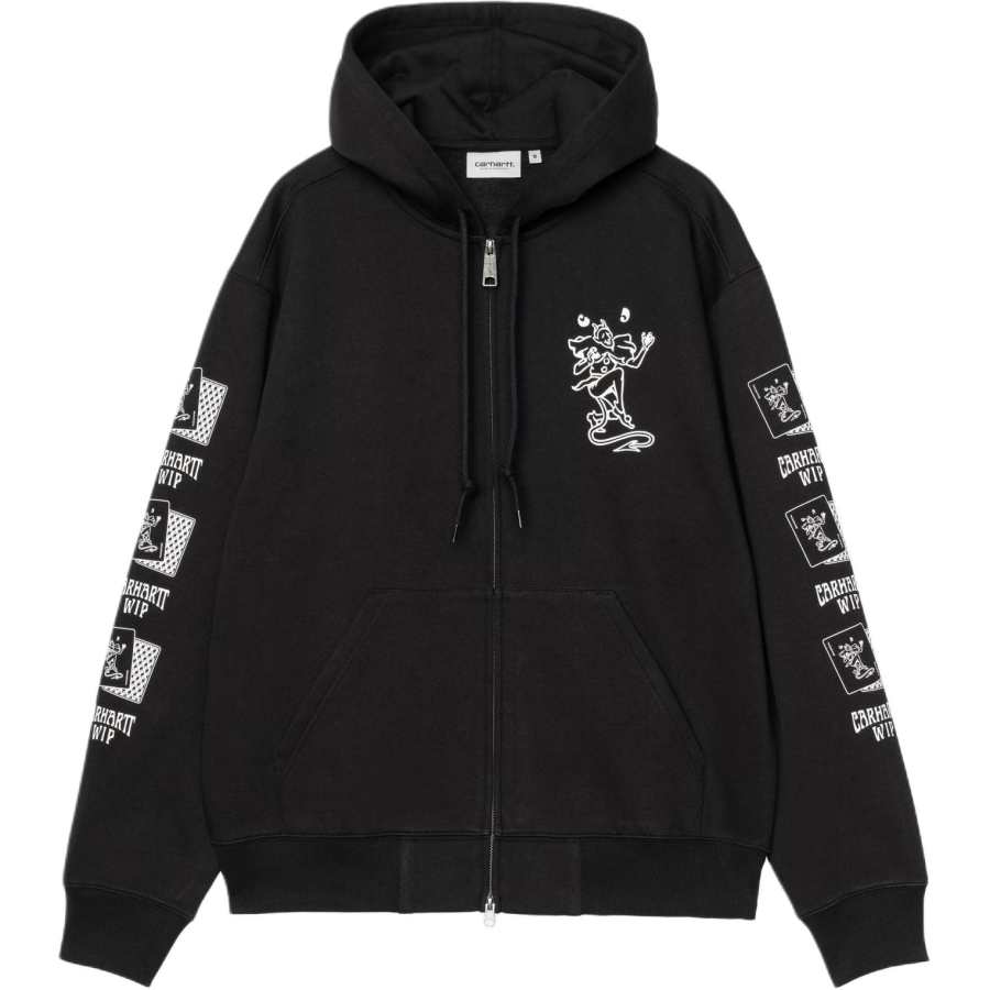 Carhartt WIP SS26 Jackets Unisex Black Hooded Non Detachable Thickened Other