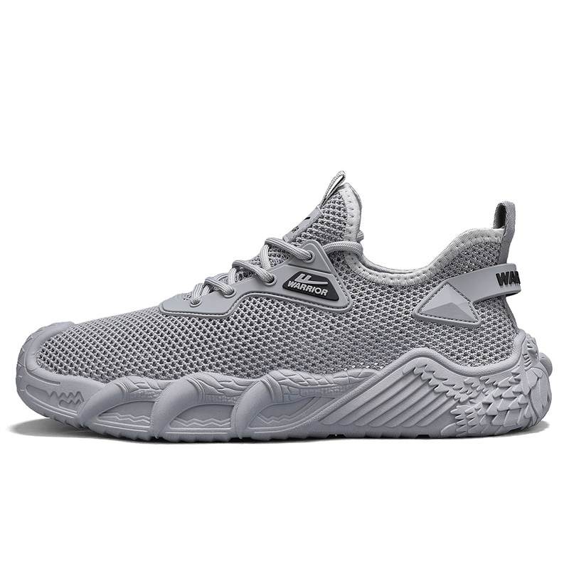 WARRIOR Casual Shoes Men's Low Top Gray/White Blue/Red/Black