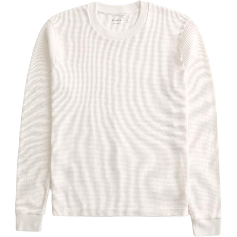 Hollister/ T Shirts Men's White Crew Neck Moderate