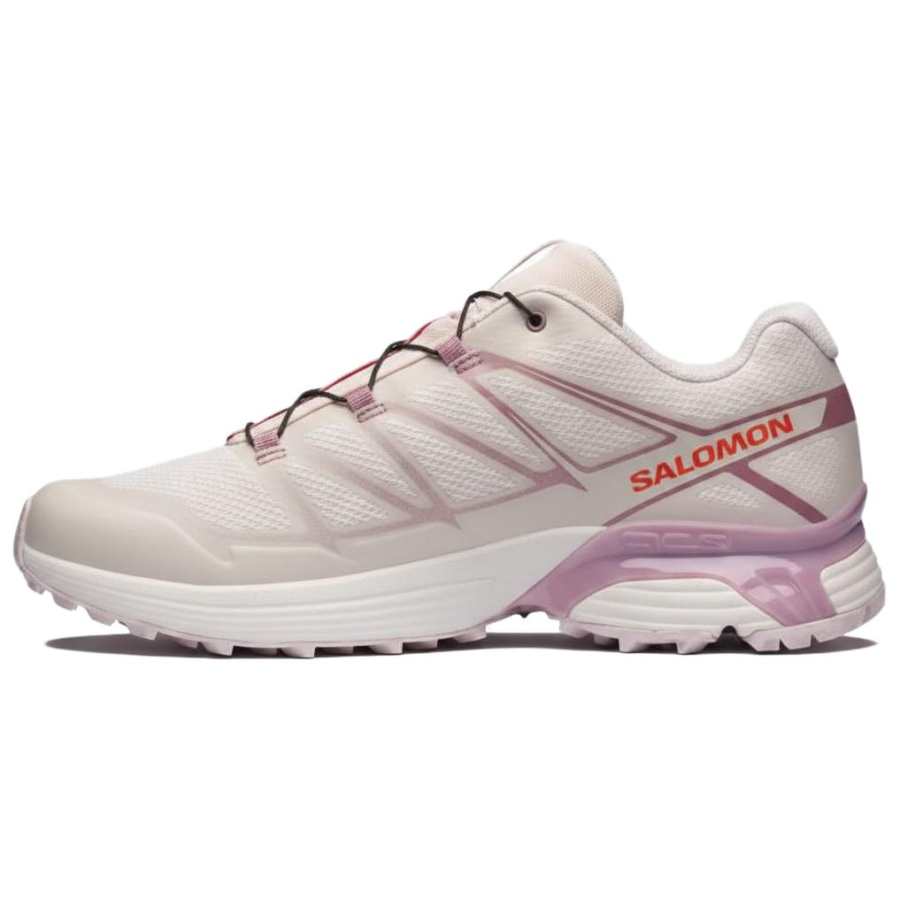 SALOMON XT Pathway 2 Running Shoes Unisex Low Top Light Beige Pink