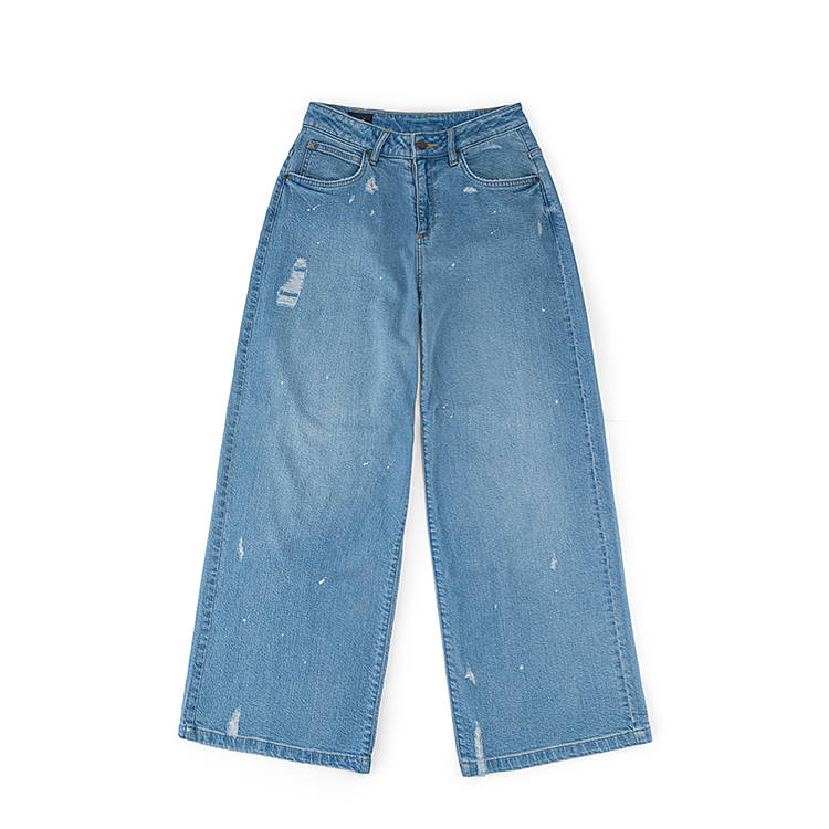 Lee Lee Jeans Women's Light Blue Thin Wide Leg Pants