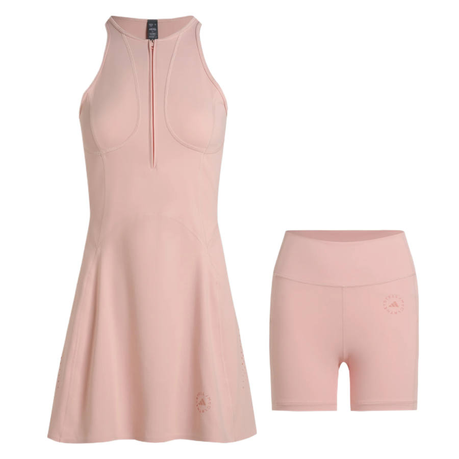 Adidas Adidas Fitness Sets Women's Ice Crystal Pink 2 Piece Set Crew Neck Moderate