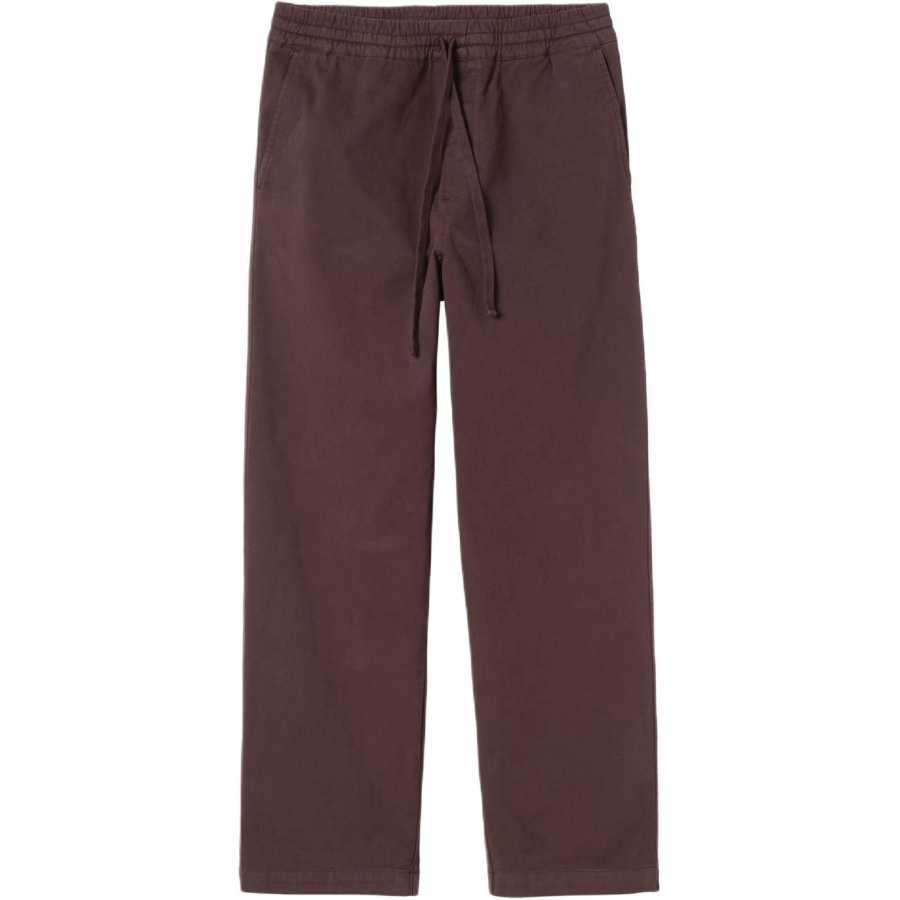 Carhartt WIP Casual Pants Unisex Coffee Moderate Straight Fit Pants