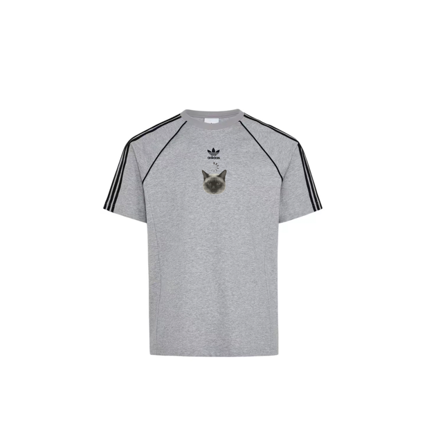 Adidas Originals SST T Shirts Unisex Gray Crew Neck Moderate