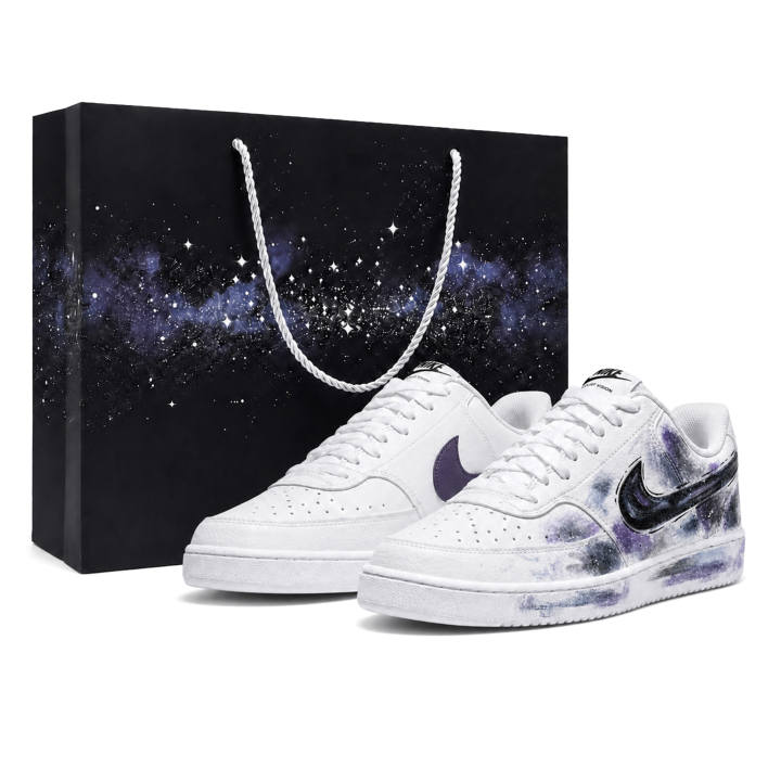Nike Nike Court Vision 1 Skateboard Shoes Unisex Low Top Purple