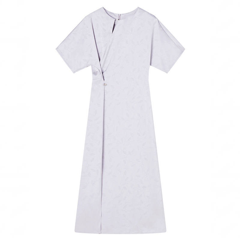 XIANGYING Short Sleeved Dresses Women's Lilac Moderate