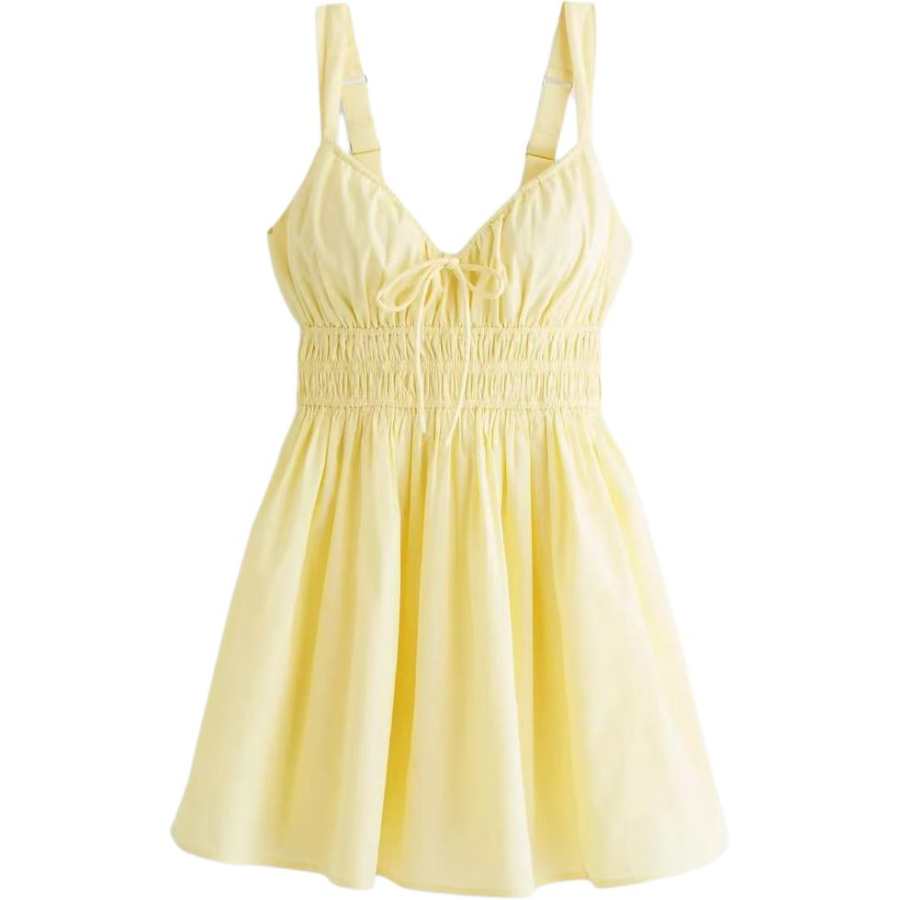 Abercrombie&Fitch Sleeveless Dresses Women's Yellow Moderate