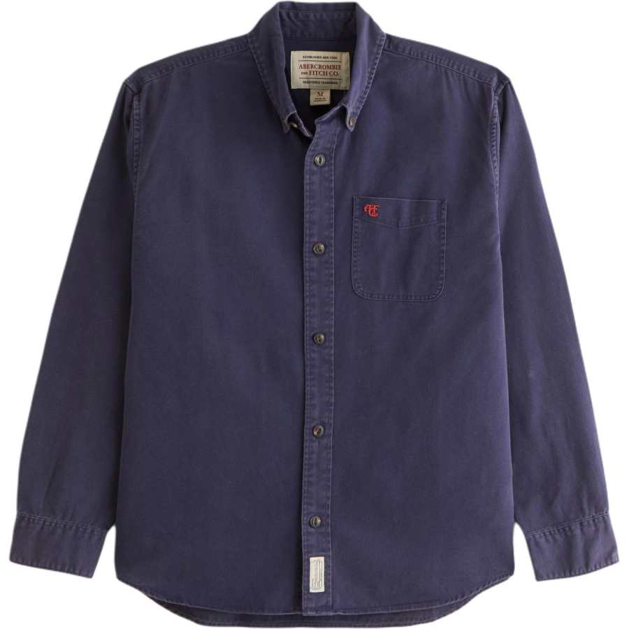 Abercrombie&Fitch Shirts Men's Dark Blue Moderate