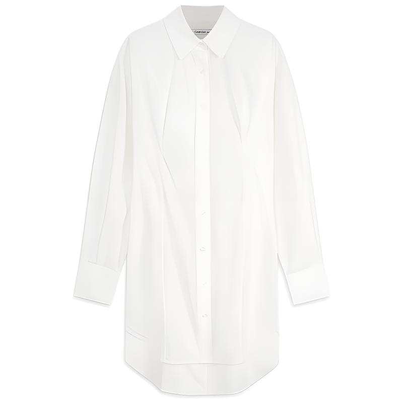 CALVIN KLEIN Long Sleeved Dress Women's YAF Ivory