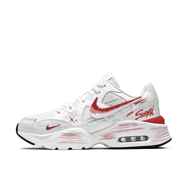 Nike Nike Air Max Fusion Running Shoes Men's Low Top Red