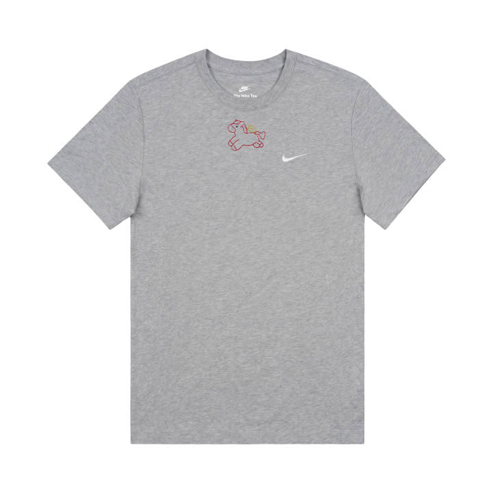 Nike Nike T Shirts Unisex Gray Crew Neck Moderate