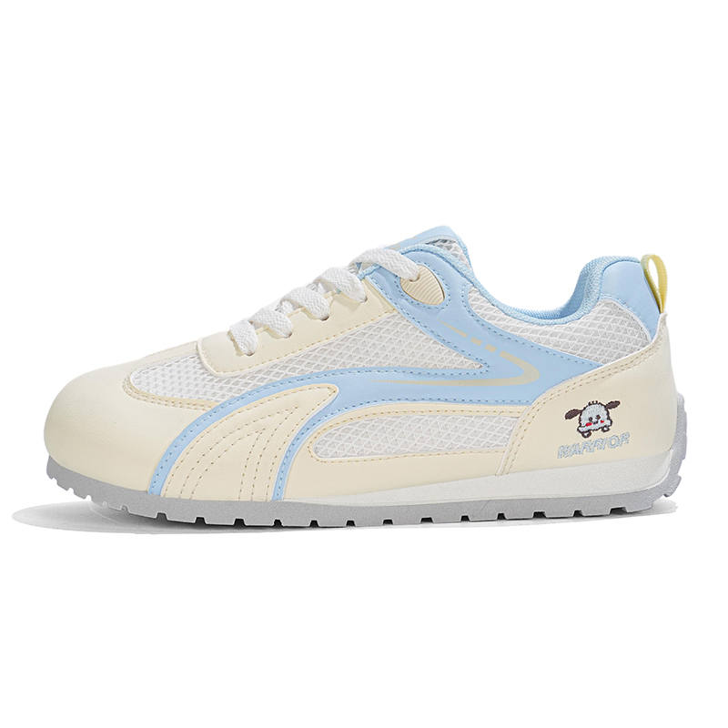 WARRIOR Casual Shoes Women's Low Top Light Beige With Blue