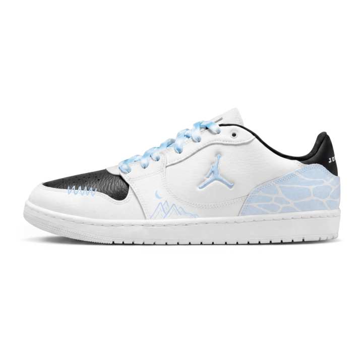 Jordan Jordan COURT CONNECT Skateboard Shoes Men's Low Top White Blue Black
