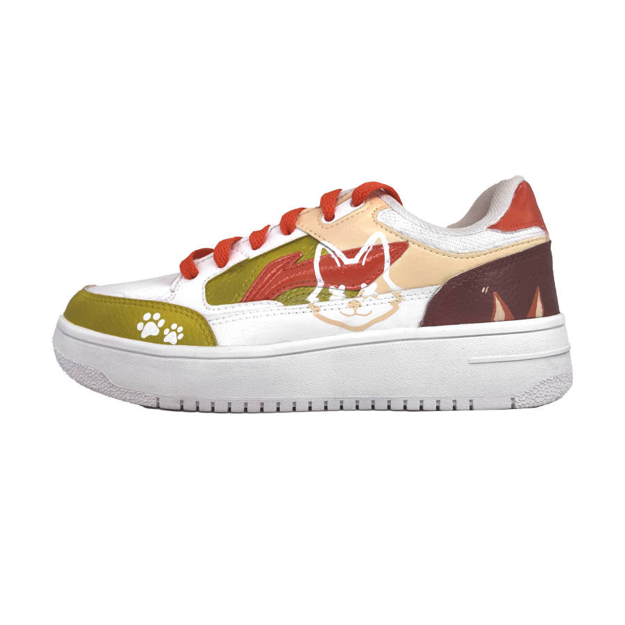 Li-Ning Li Ning Tianji Skateboard Shoes Unisex Low Top White Brown Orange Yellow Green Color Block
