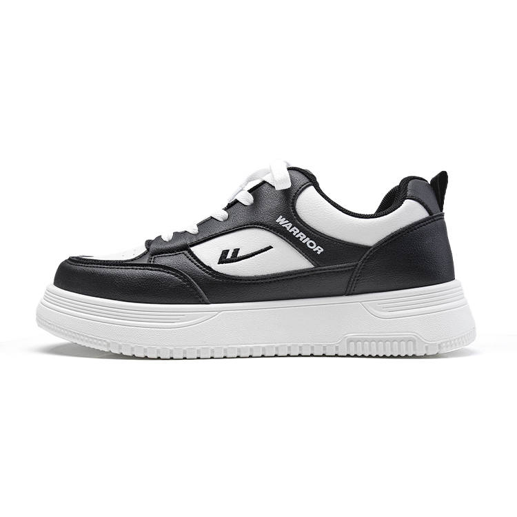 WARRIOR WARRIOR Skateboard Shoes Men's Low Top Black White