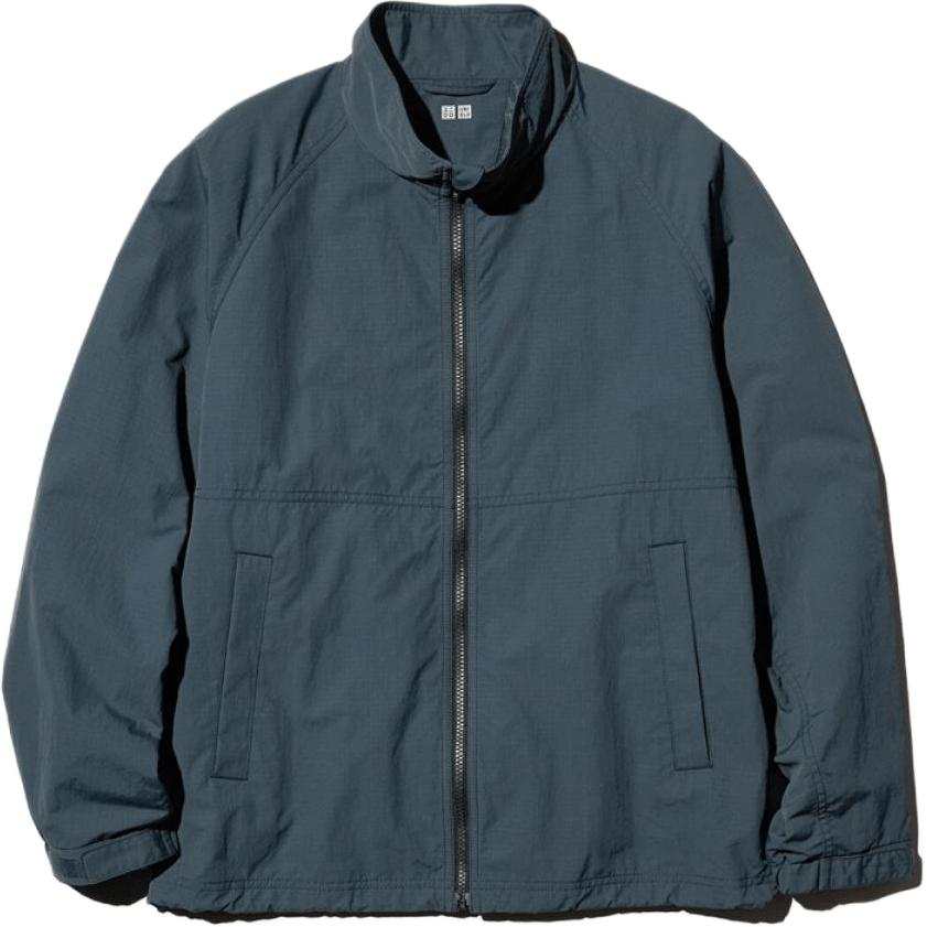 UNIQLO Jackets Unisex Dark Blue Stand Collar Moderate Other