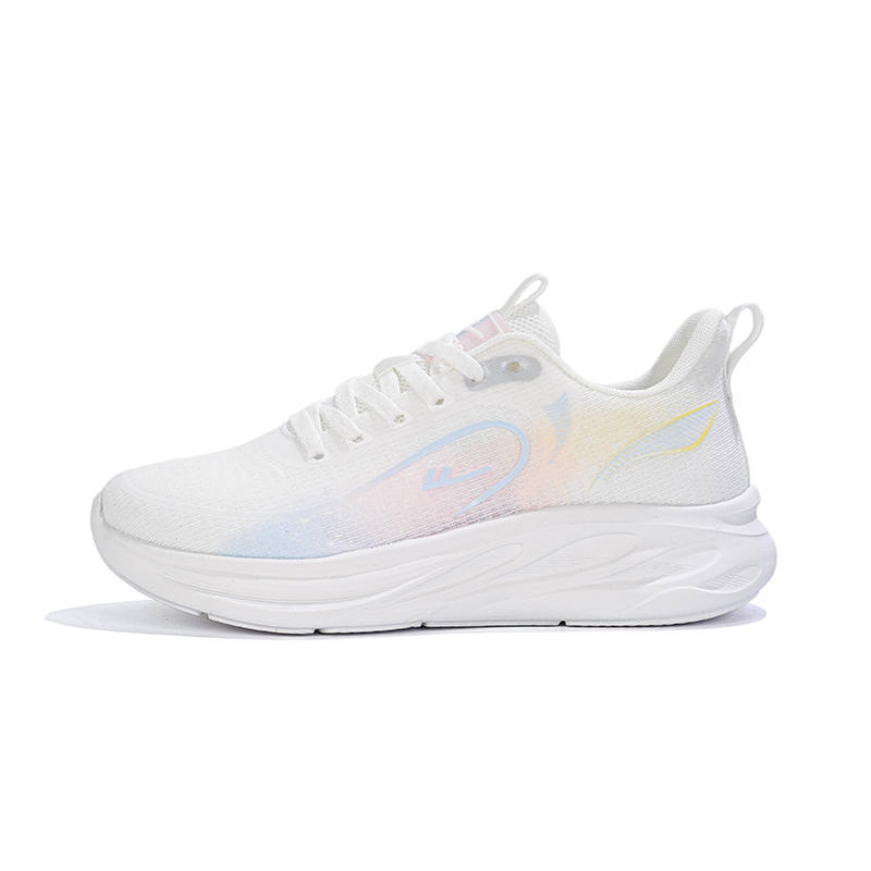 WARRIOR Running Shoes Women's Low Top White Blue Pink Yellow