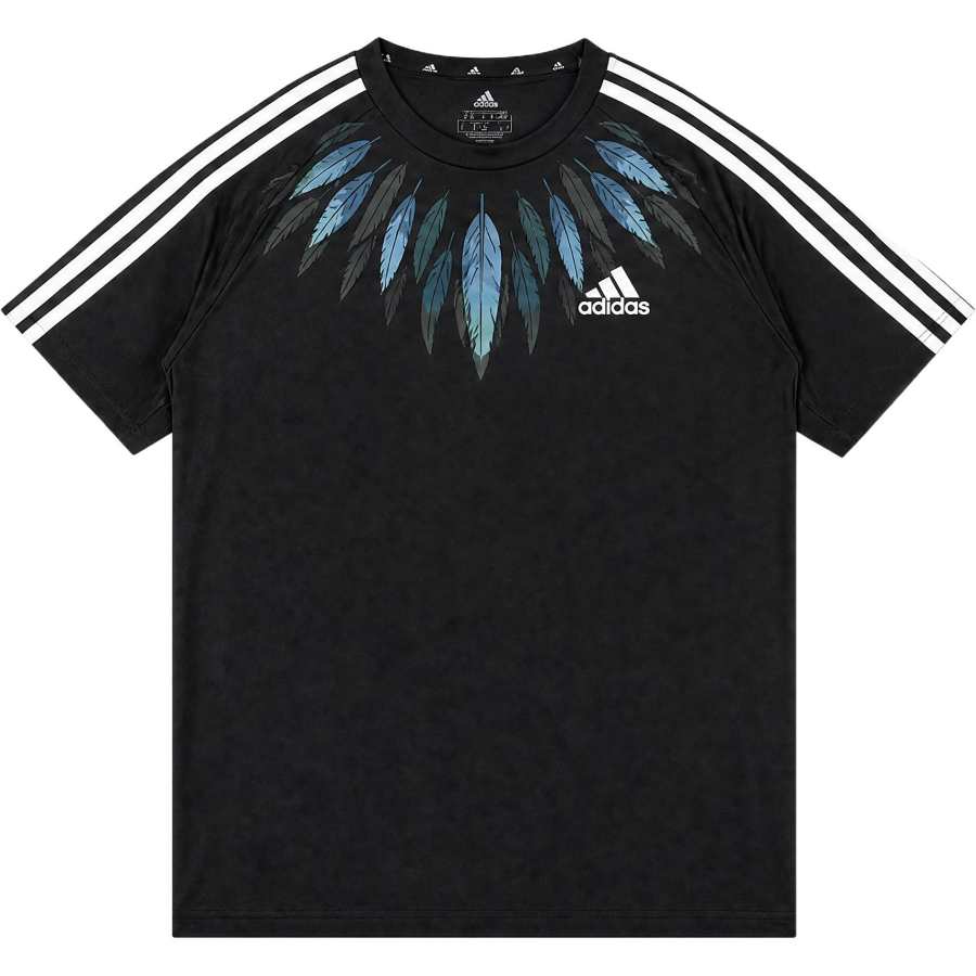 Adidas Adidas Football T Shirts Unisex Black Crew Neck