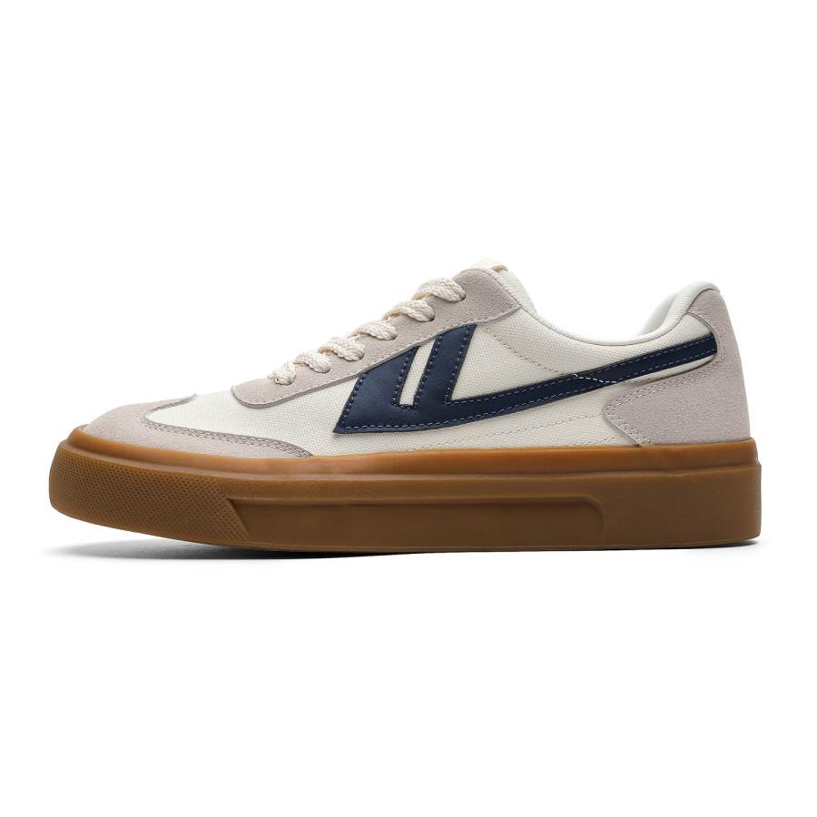 WARRIOR WARRIOR Skateboard Shoes Men's Low Top Beige Gray Blue Brown Multicolor