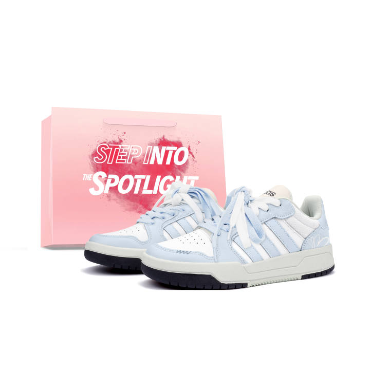 Adidas Adidas ENTRAP Skateboard Shoes Unisex Low Top Light Blue & Beige & White & Black