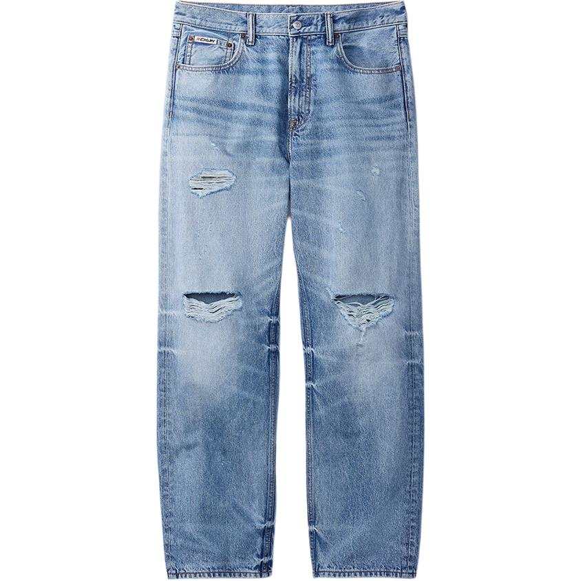 Calvin Klein Jeans Women's Denim Light Blue Moderate Straight Fit Pants