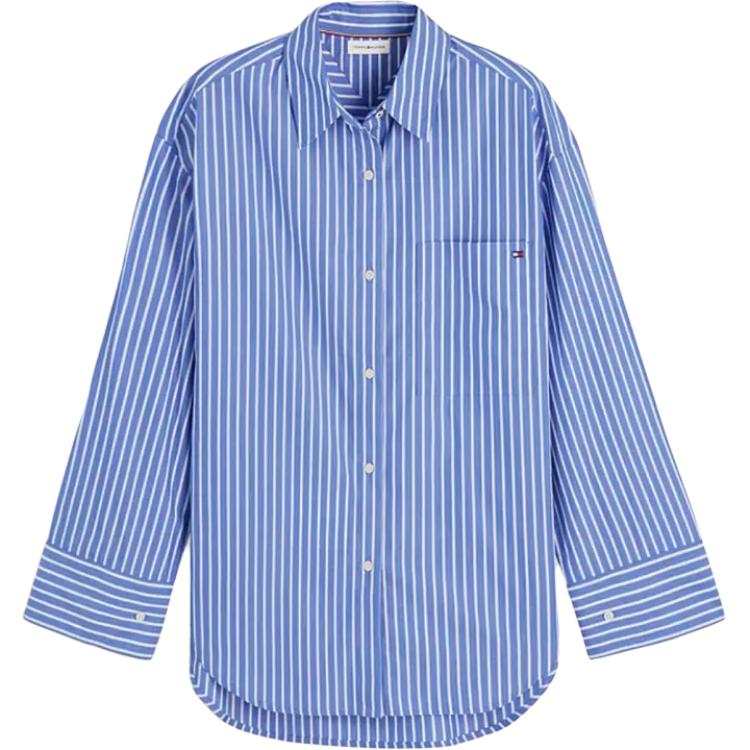 Tommy Hilfiger Shirts Women's Blue Lapel