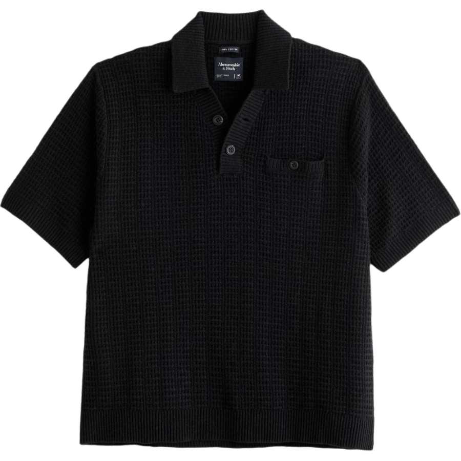 Abercrombie&Fitch Polo Shirts Men's Black Moderate