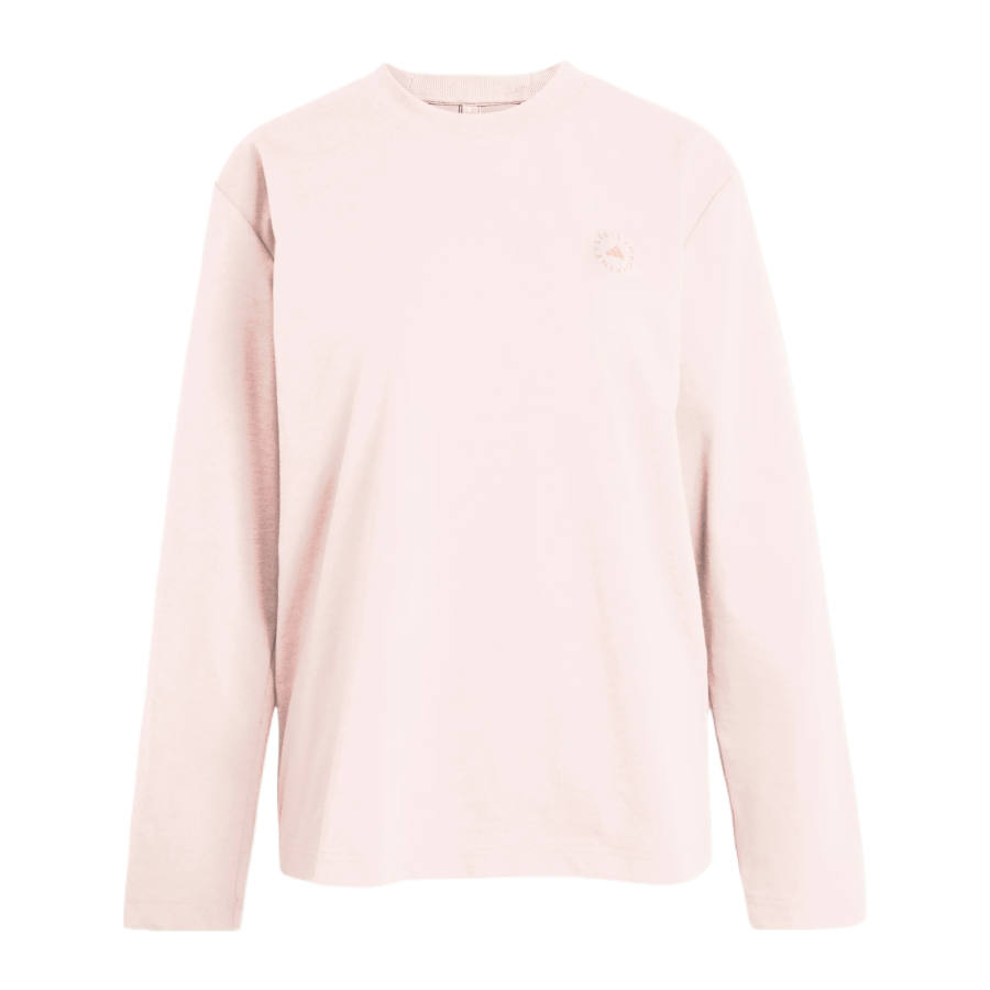 Adidas Adidas X Stella McCartney Collaboration Collection T Shirts Women's Ice Crystal Pink Crew Neck