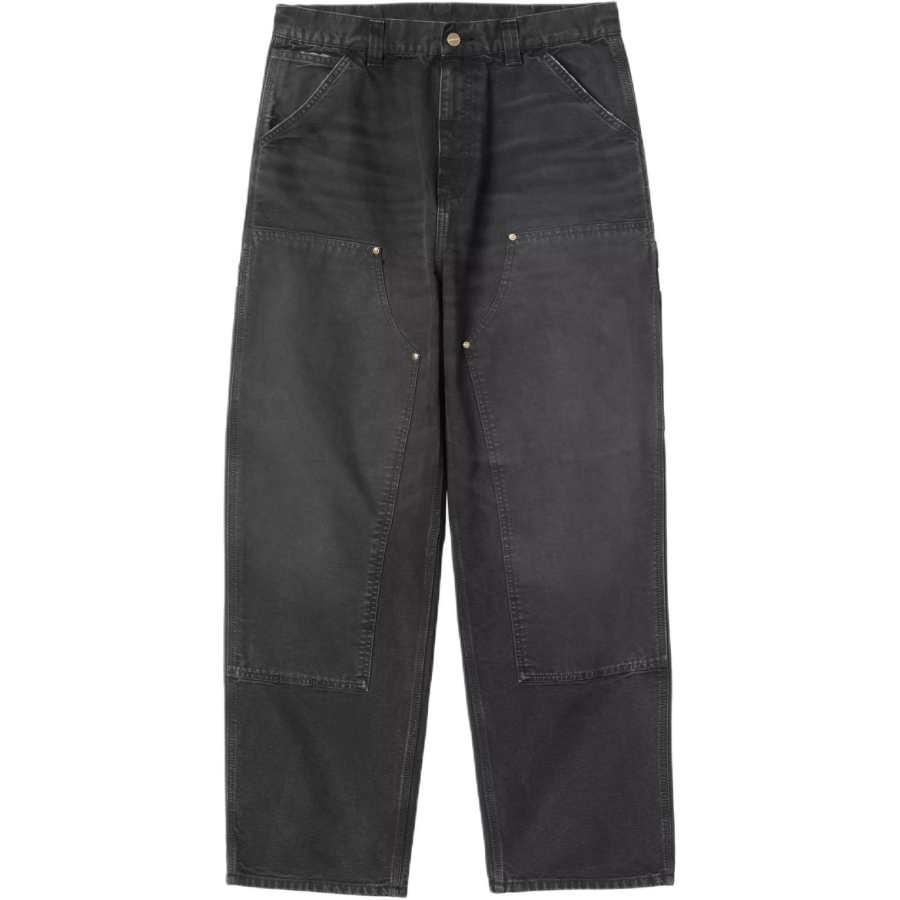 Carhartt WIP Jeans Unisex Black Thickened Straight Fit Pants