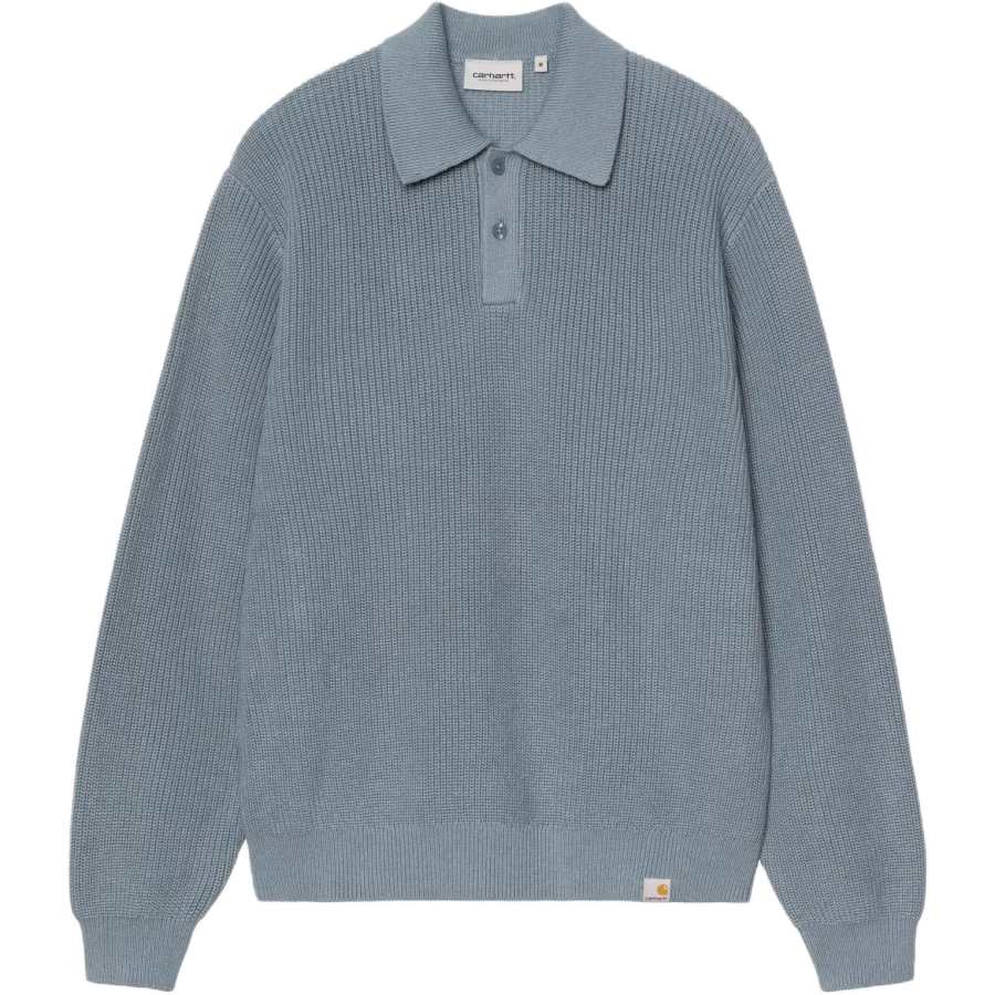 Carhartt WIP Polo Shirts Unisex Dusky Blue Moderate
