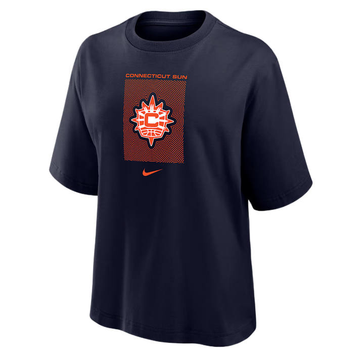Nike Nike WNBA T Shirts Women's Marine Blue Crew Neck Moderate