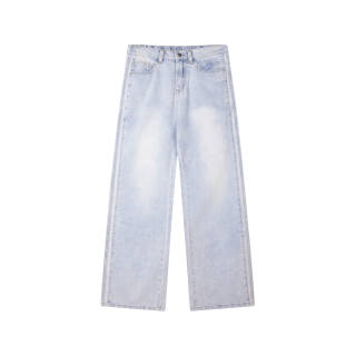 NAICHA STUDIO Jeans Men's Moderate Wide Leg Pants