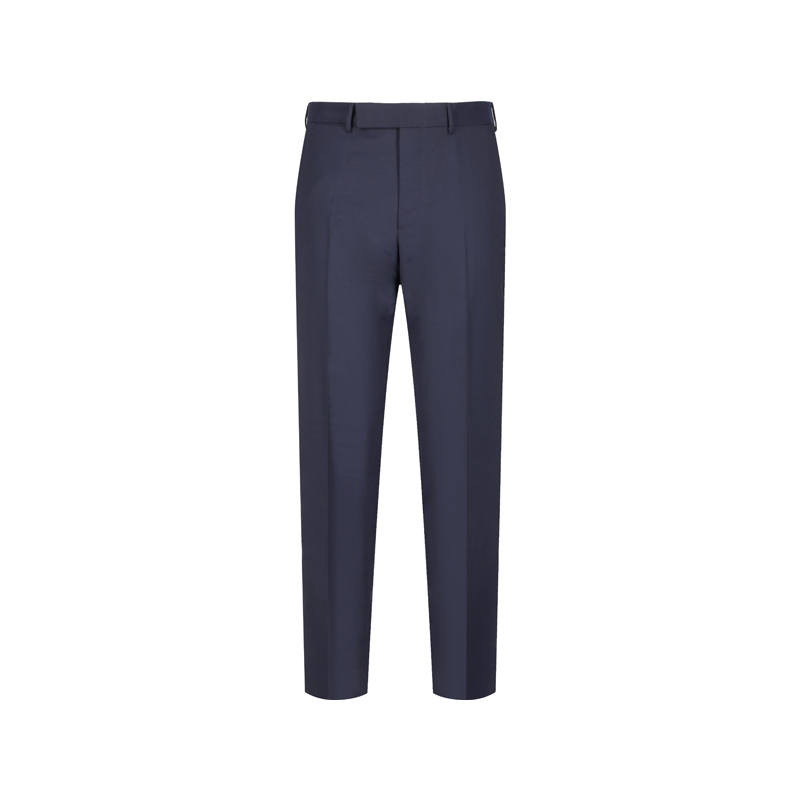 Ermenegildo Zegna Suit Pants Men's Navy Moderate Straight Fit Pants