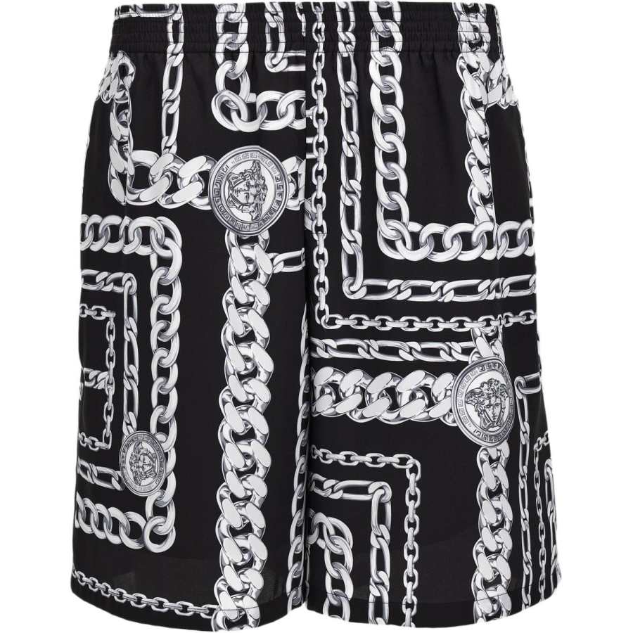 VERSACE Casual Shorts Men's Black Moderate Other