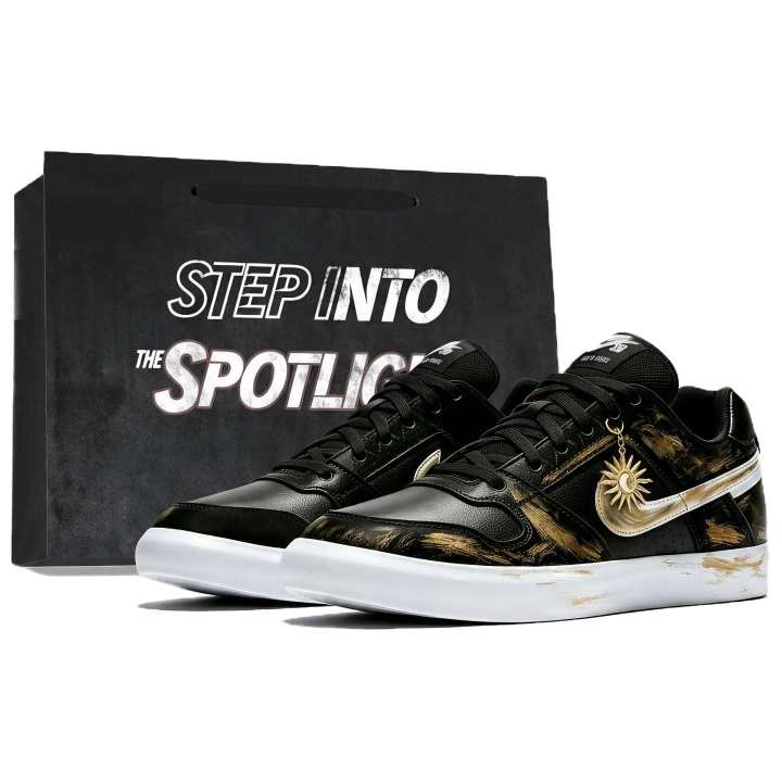 Nike Nike Court Royale Skateboard Shoes Unisex Low Top Black/Gold