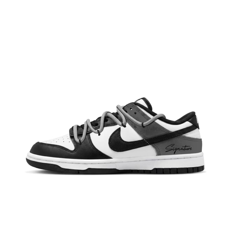 Nike Nike Dunk Skateboard Shoes Unisex Low Top Black/Gray